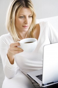 coffee and laptop